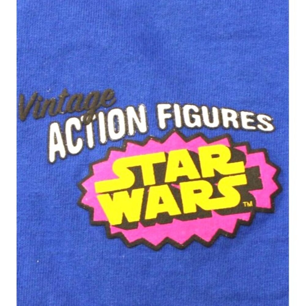 Star Wars Color Block Spirit Jersey Vintage Action Figures Long Sleeve Shirt Cot - Picture 4 of 11